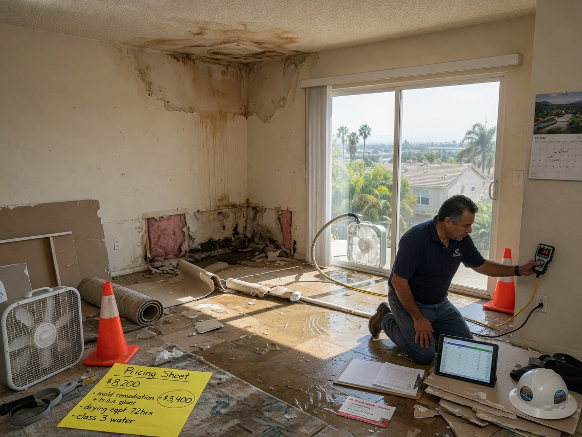 What Affects Water Damage Restoration Costs in Orange County